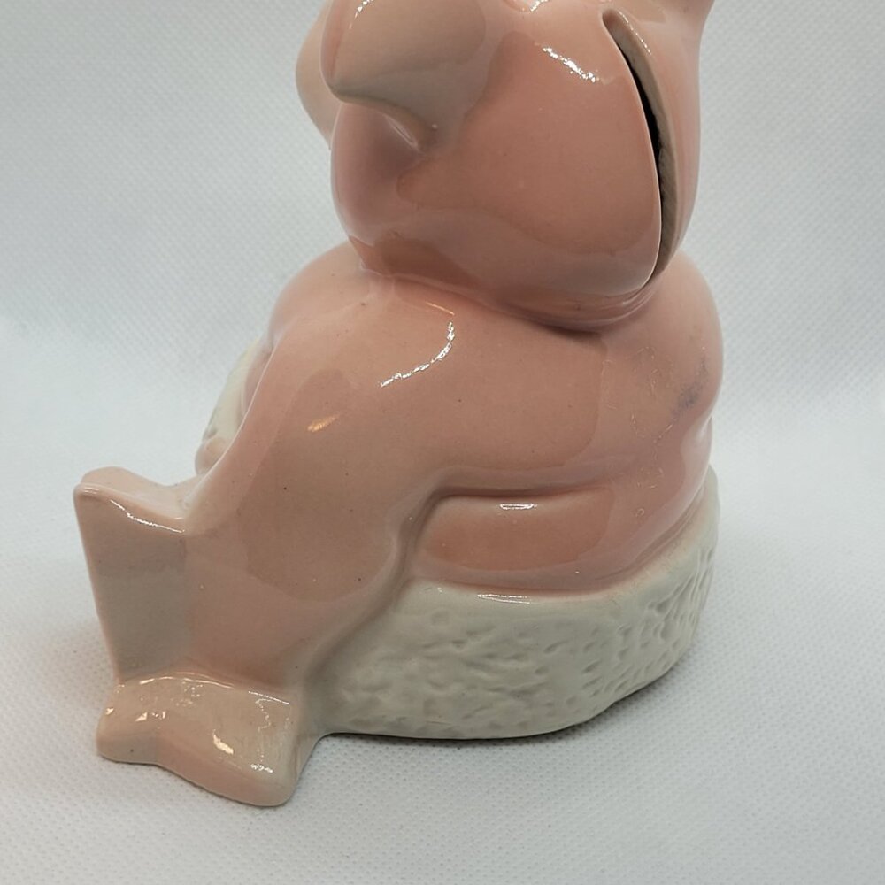 Wade Pottery Woody Baby Pig in Nappy Money Box Piggy Bank 1980s Natwest Bank - Picture 3 of 9